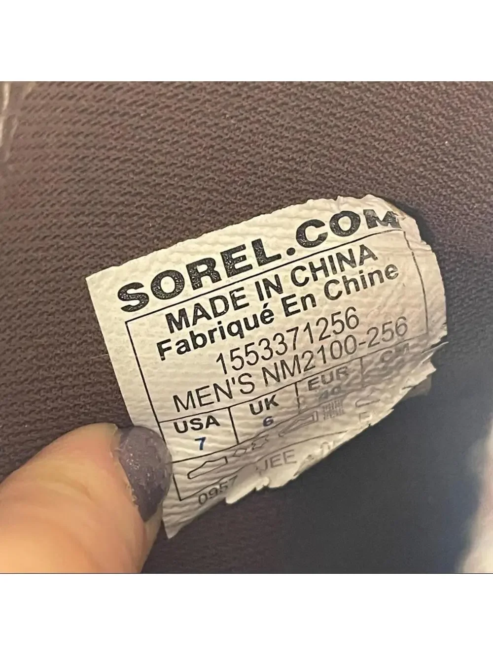 Sorel Men’s Ankeny Mid Waterproof Leather Hiker Boots Brown Black Size 7